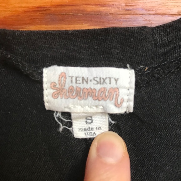 Ten-Sixty Sherman Guacomole Black Tank Top EUC, S - Picture 4 of 10